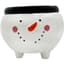 Mcarr 6.7"x6.7"X5.6" Ceramic Pot Glossy Glaze Snowman Figure Green Top with Feet — thumbnail 1 of 2