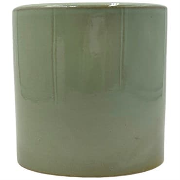 MCarr 5"x5"x5" Stoneware Pot with Reactive Finish Light Green — photo 1 of 2