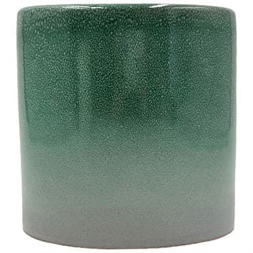 MCarr 5"x5"x5" Stoneware Pot with Reactive Finish Green Fade — photo 1 of 2