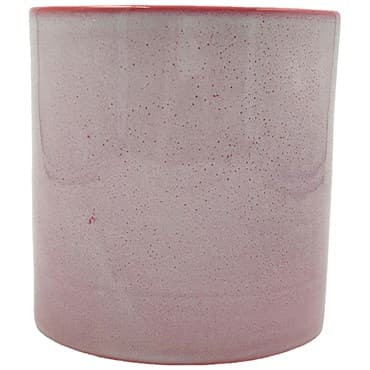 MCarr 5.8"x5.8"x5.9" Stoneware Pot with Reactive Finish Pink — photo 1 of 2