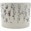 MCarr 5.3"x5.3"x5" Ceramic Pot with Flowers Matte Brown — thumbnail 1 of 2