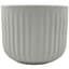 MCarr 6.1"x6.1"x5.12" Ceramic Ribbed Pot Matte White — thumbnail 1 of 2