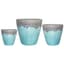 MCarr 6pc Large Round Planter Pallet Volcanic On Milky Blue — thumbnail 1 of 2