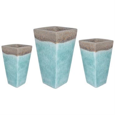 MCarr 15pc Tall Smooth Planter Pallet Volcanic Milky Blue — photo 1 of 2