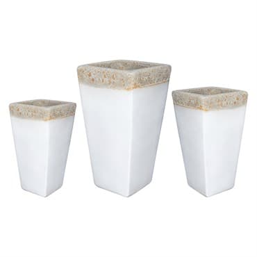 MCarr 15pc Tall Smooth Planter Pallet Volcanic White — photo 1 of 2