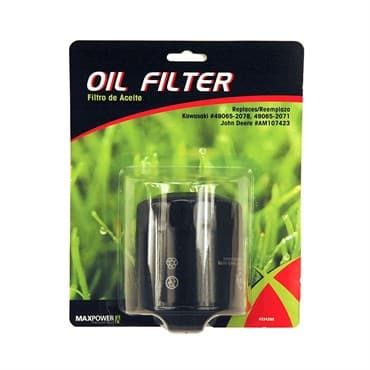 Maxpower Oil Filter for Briggs & Stratton, John Deere and Kawasaki Models, Replaces OEM #'s 49065-2078, 49065-2071, AM107423 — photo 1 of 2