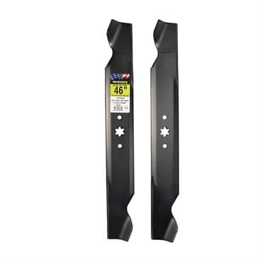 Maxpower 2 Blade Set for 46" MTD, Cub Cadet, Troy Bilt and Craftsman Mowers. Replaces OEM #'s 742-04244, 742-04290 — photo 1 of 2