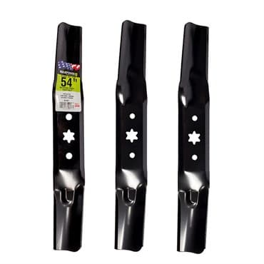 Maxpower 3 Blade Set 54" Mowers Cub Troy Bilt MTD Craftsman Replaces OEM#'s 942-05056 & 742-05056 — photo 1 of 2