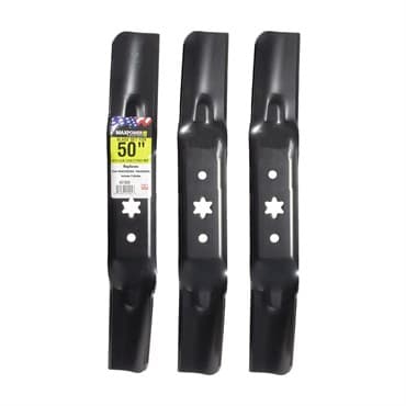 Maxpower 3 Blade Set 50" Mowers Cub Troy Bilt MTD Craftsman Replaces OEM#'s 942-05052A & 742-05052A — photo 1 of 2