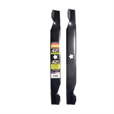 Maxpower 2 Blade Set for Many 42" Cut Craftsman, Husqvarna, Poulan Mowers Replaces OEM #'s 127843, 138498, 138971, 53-21278-43 — photo 1 of 2