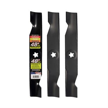 Maxpower 3 Blade Set for Many 48" Cut Craftsman, Husqvarna, Poulan Mowers Replaces OEM #'s 173920, 180054, PP24005, 532180054 — photo 1 of 2