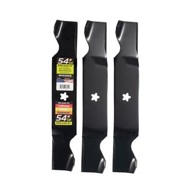 Maxpower 3 Blade Set for Many 54" Cut Craftsman, Husqvarna, Poulan Mowers Replaces OEM #'s 187254, 187256, 532187256 — photo 1 of 2