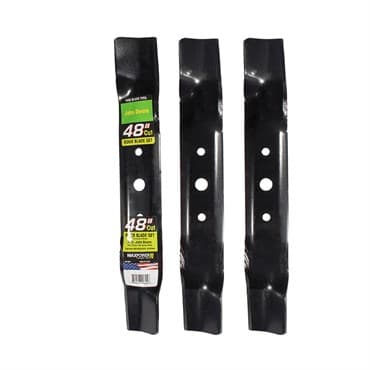 Maxpower 3 Blade Set for Many 48" Cut John Deere Mowers Replaces OEM #'s GX20250, GY20568, 50-2141 — photo 1 of 2