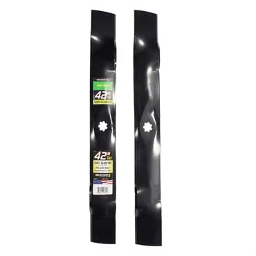 Maxpower 2 Blade Set of 3-n-1 Blades for Many 42 in. Cut John Deere Mowers Replaces OEM #'s GX22151, GY20850, 50-3231 — photo 1 of 2