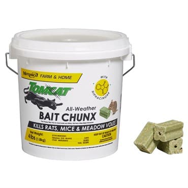 Motomco Tomcat Bait Chunx  4Lb Pail (4/Cs)  All weather ( diphacinone ) — photo 1 of 2