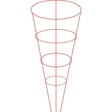 Midwest Wire Works 42" Heavy Duty Tomato Cage Red 4 Ring 3 Leg — photo 1 of 2