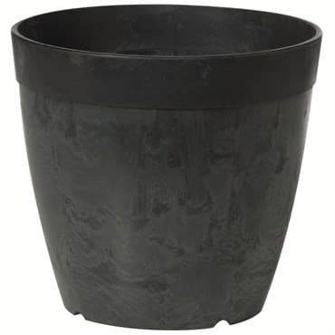 StoneArt 12" Round Dolce Planter Black — photo 1 of 2
