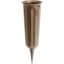 Novelty 3" Memorial Vase Fluted Round Bottom Bronze — thumbnail 1 of 2