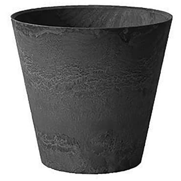 StoneArt 6" Round Napa Planter Black — photo 1 of 2