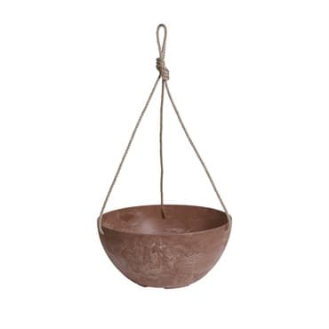 ArtStone 10" Napa Hanging Bowl with Rope Rust — photo 1 of 2