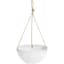 ArtStone 12" Napa Hanging Bowl with Rope White — thumbnail 1 of 2