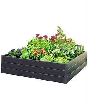 NuVue 44.5"x44.5"x11.5" Raised Garden Box Gray — photo 1 of 2