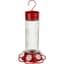 Natures Way 28oz Hummingbird Feeder Ribbed Rose Glass — thumbnail 1 of 2