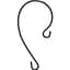 Natures Way 9in Metal Decorative Hook Black — thumbnail 1 of 2