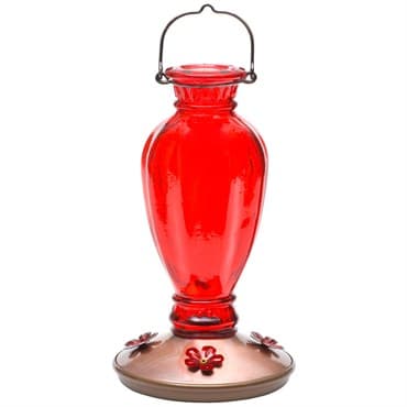 Perky Pet 18oz Daisy Vase Red Vintage Hummingbird Feeder — photo 1 of 2