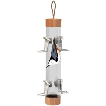 Audubon Limited Edition Eggpicnic Audubon Mixed Seed Tube Feeder with Faux Wood Trim — photo 1 of 2
