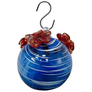 Wild Bird Lovers Glass Hummingbird Feeder Assorted Recycled Artisan — photo 1 of 2