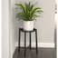 Panacea Folding 20" Single Folding Plant Stand with Metal Tray Matte Black — thumbnail 1 of 2