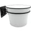 Panacea 8" Milkhouse Wall Mounted Planter with Mounting Plate White Enamelware Finish — thumbnail 1 of 2