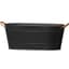 Panacea 16" Modern Farmhouse Oval Washtub Planter Matte Black — thumbnail 1 of 2