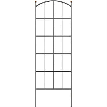 Panacea 75" Modern Farmhouse Trellis Black — photo 1 of 2