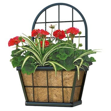 Panacea 19.5" Modern Farmhouse Wall Planter Black — photo 1 of 2