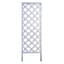 Panacea 72"H x 22"W Wood Diamond Framed Trellis White — thumbnail 1 of 2