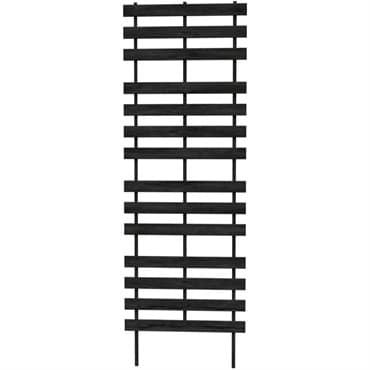 Panacea 72" Contemporary Wood Trellis Charcoal Black — photo 1 of 2