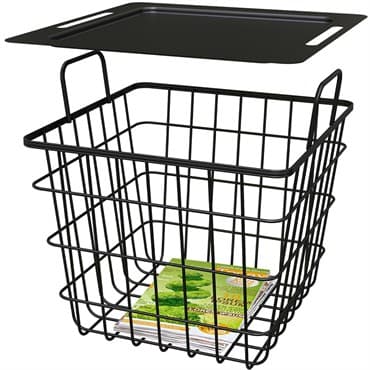 Panacea 15" Square Modern Farmhouse Wire Milk Crate Basket Bin/Stand — photo 1 of 2