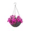 Panacea 14" Resin Woven Hanging Basket Gray — thumbnail 1 of 2
