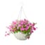 Panacea 14" Resin Woven Hanging Basket White — thumbnail 1 of 2