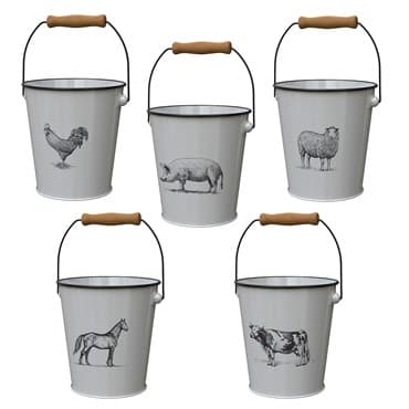 Panacea 7.5" Milkhouse Farm Animal Bucket Planter — photo 1 of 2