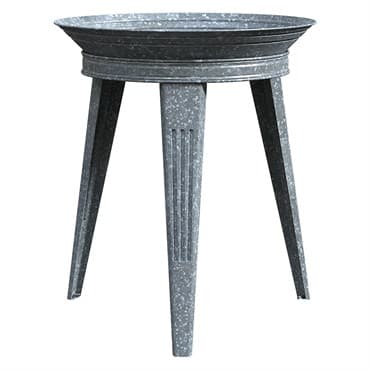 Panacea 18" Galvanized BirdBath With Stand — photo 1 of 2