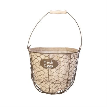 Panacea Egg Gathering Basket/Planter With Burlap Liner — photo 1 of 2