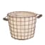 Panacea 10" Md Rust Woven Bushel Basket Burlap Liner — thumbnail 1 of 2