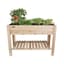 Panacea 47.5"x22"x33" Cedar Elevated Planter With Liner & Shelf — thumbnail 1 of 2