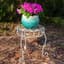 Panacea 11.5" H Plant Stand Distressed White — thumbnail 1 of 2