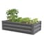 Panacea 47x26x12H Raised Ground Planter Iron — thumbnail 1 of 2
