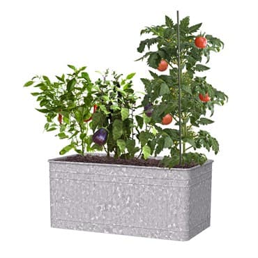 Panacea 40x22x18"H Raised Galvanized Trough — photo 1 of 2