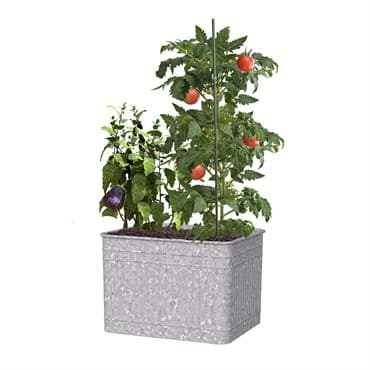 Panacea 22x22x18"H Raised Galvanized Planter — photo 1 of 2